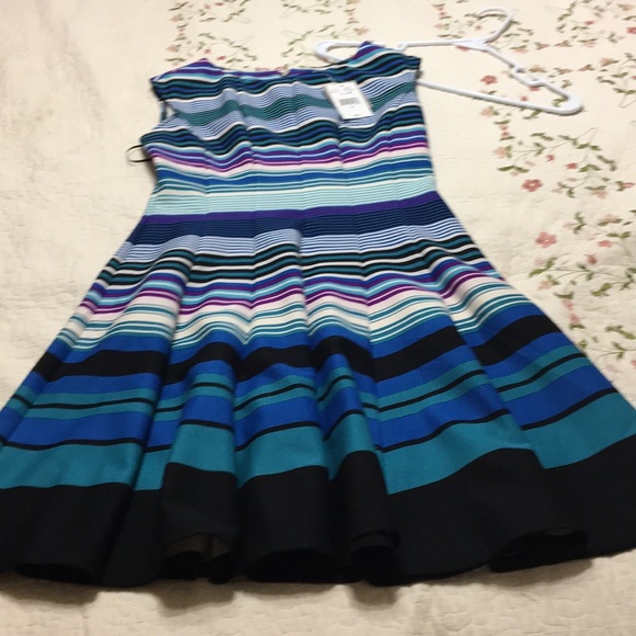 Multi color stripe dress - Picture 1 of 5